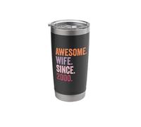 Awesome Wife Since 2000 | 26th Wedding Anniversary 26 Years Stainless Steel Insulated Tumbler