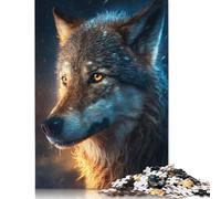 Awesome Wolf Puzzle DIY Game Paper Rectangular Jigsaw Puzzle for Boy Or Girl Birthday Present 1000pcs (75x50cm)