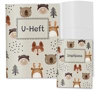 Awesome World Examination Book Cover and Vaccination Certificate Cover Set of 3 Foxy Forest