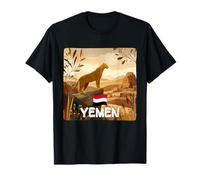 Awesome Yemen Nature with Wild Cat Graphic Costume T-Shirt