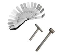 AWEUDNHI Flywheel Puller Motorcycle Engine Screw Adjusting Spanner Tool Valve Clearance Adjustment Tools + Feeler Gauge 0.005 - .020 Inch Clutch Hub Basket Holder(1Set)