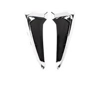 AWEUDNHI For Bmw 2014-2018 Front Bumper Side Fender Vent Trim | Fiber Car Shark Gills Side Fender Vent Stickers(Silver No Logo)