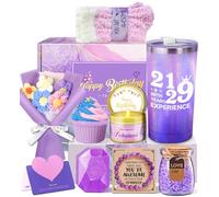 Awfrky 50th Birthday Gifts for Women, Best Friend 50 Year Old Gifts Ideas, Happy 50th Birthday Hamper for Her, Ladies Gift for Mum Sister Bestie, Personalised 50 Year Old Present
