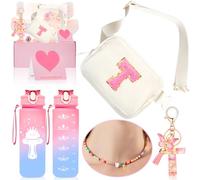 Awfrky Initial Cross Body Bag Fanny Pack, Personalized Gifts Sets for 4 5 6 7 8 9 10 11 12 13 Year Old Girls, Birthday Teenage Girls Gifts for Teen Girl Kids Daughter Granddaughter (T)
