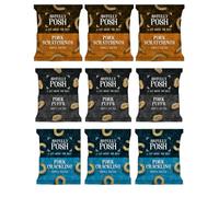 Awfully Posh Pork Scratchings, Cracklings, and Puffs Pack of 9