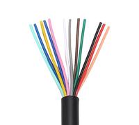 AWG Shielded CNC Wire 5meter Conductor Sheathed Wire 12 Core Copper Wire, 17AWG to 28AWG(12Core 26AWG 5meter)
