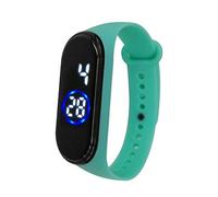 Awgm100 Wrist LED Sports Silicone 50M Watch Unisex Fashion Men's Watch (Deep Green, One Size)