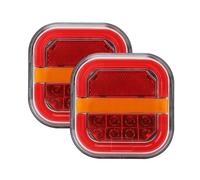 AWGNTQQ 2Pcs LED Trailer Rear Lights Kit Super Bright High Lumens Universal Simple Installation Brake Lights Trailer Truck Taillight Tail Lights Lamps Assembly