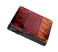 AWGNTQQ 2pcs Set Rear Lamps Tailights Car Styling Warning Lights DC 12V Rear Parts For Trailer Truck Boat 8 LED Car Tail Light Tail Lights Lamps Assembly