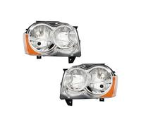AWGNTQQ Car Front Lights For Jeep For Grand For Cherokee 2008 2009 2010 Without Lamp Car Headlight Head Light Headlamp Assembly