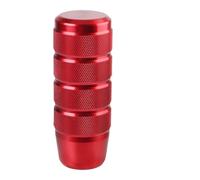 AWGNTQQ Car Gear Shift Lever Universal Gear Shift Knob Manual Transmission Non-Slip Aluminum Knurled Shifter Lever Knob 95MM(Red)