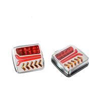 AWGNTQQ Car Rear Light 1 Set 12V 24V 30M Wireless Magnetic LED Tail Light Trailer Rear Light Signal Warning Brake Light RV Camper Lorry Truck Tail Lights Lamps Assembly(2PCS US Plug)