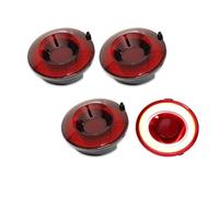 AWGNTQQ Car Rear Light For Chevrolet For Corvette For C6 2005-2013 Brake Light Turn Signal Lamp Parking Light 4pcs Full LED Tail Lamp Assemblies Tail Lights Lamps Assembly(Red Lens)
