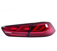 AWGNTQQ Car Rear Light For Mitsubishi For Lancer 10 For EVO Car Styling Tail Lights Taillight Rear Lamp DRL Dynamic Turn Signal Reverse Brake LED Light Tail Lights Lamps Assembly(Type A Red)
