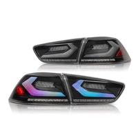 AWGNTQQ Car Rear Light For Mitsubishi For Lancer 10 For EVO Car Styling Tail Lights Taillight Rear Lamp DRL Dynamic Turn Signal Reverse Brake LED Light Tail Lights Lamps Assembly(Type B RGB colorful)
