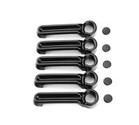 AWGNTQQ Car Side Door Handle for Jeep for Wrangler for JK for JKU 2007-2018 Car Exterior Door Handle Moulding Cover Trim Decor Car Door Handle(Black)