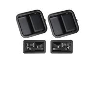 AWGNTQQ Car Side Door Handle for Jeep for Wrangler for YJ 1991-1995 for TJ 1997-2006 4pcs Interior&Exterior Door Handles 55176383AE 55176476 Car Door Handle