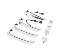 AWGNTQQ Car Side Door Handle for Nissan for Rogue for Murano 4pcs Car Outside Door Handle Set 80640-CA012 ABS Silver Replacement Car Door Handle