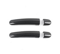 AWGNTQQ Car Side Door Handle for Seat for Leon for MK1 for Toledo for Ibiza for Arosa for Cordoba for Vario for Altea Exterior Door Handle Cover Car Door Handle(Carbon Texture 3)