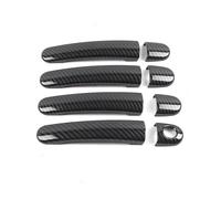 AWGNTQQ Car Side Door Handle for Seat for Leon for MK1 for Toledo for Ibiza for Arosa for Cordoba for Vario for Altea Exterior Door Handle Cover Car Door Handle(Carbon Texture A)