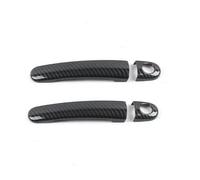 AWGNTQQ Car Side Door Handle for Seat for Leon for MK1 for Toledo for Ibiza for Arosa for Cordoba for Vario for Altea Exterior Door Handle Cover Car Door Handle(Carbon Texture 1)