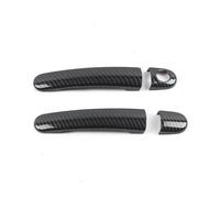 AWGNTQQ Car Side Door Handle for Seat for Leon for MK1 for Toledo for Ibiza for Arosa for Cordoba for Vario for Altea Exterior Door Handle Cover Car Door Handle(Carbon Texture 2)
