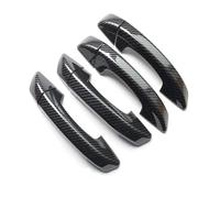 AWGNTQQ Car Side Door Handle for VW for Golf 6 for MK6 2009-2013 Car Sticker Exterior Door Handle Moulding Cover Trim Decor Accessories Car Door Handle(Normal Carbon)