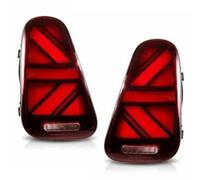 AWGNTQQ For Mini For R50 For R52 For R53 For Cooper Car LED Taillight Rear Running Light Brake Lamp Reverse Dynamic Turn Signal Tail Lights Lamps Assembly(Type B Red)