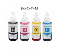 AWGSRZIU 70ml Refill Ink Compatible With Various Printers L100 L110 L120 L132 L210 L222 L300 L312 L355 L350 L362 L366 L550 L555 L566 In 4 Colors(1BK 1C 1Y 1M)