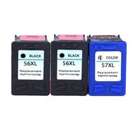 AWGSRZIU Compatible Ink Cartridge C6656A C6657A for HP56 HP57 - Perfect for Deskjet 450 Series Printers(2BK 1COLOR)