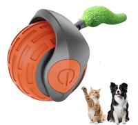 AWHXJLY Interactive Cat Toy, Speedy Tail Cat Toy,Teasing Cat Ball,Two Speed Adjustment Smart Cat Toy Ball, Active Rolling Ball with Tail, Smart Cat Toy for Active Indoor Cats (Orange)