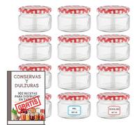 Awiku 12 x 140ml Glass Jars with Screw-on Metal Lid - Classic Style, Airtight, Durable - 70mm x 55mm, Perfect for Jams, Desserts, Sauces and Preserves