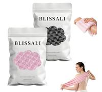 Awinclo 2Pcs Exfoliating Towel, 47" Premium Scrub Wash Cloth for Body Face, 2-in-1 Long Exfoliating Washcloth for Men Women,Exfoliating Body Scrubber for Cleaning&spa (Black+Pink)