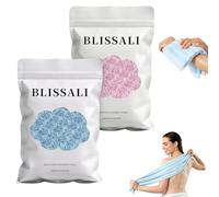 Awinclo 2Pcs Exfoliating Towel, 47" Premium Scrub Wash Cloth for Body Face, 2-in-1 Long Exfoliating Washcloth for Men Women,Exfoliating Body Scrubber for Cleaning&spa (Blue+Pink)