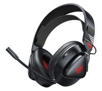 Awinnasey PH3 Wireless Gaming Headset for PS5, PS4,PC,Bluetooth Headphones with 50 Hours Battery, Gaming Headset with Noise-Cancelling Mic,Accessory Kits for PSP, Matte Black Orange
