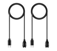 AWINNER Compatible with Garmin Watch Charger, USB-C Cable, 3ft, 2-Pack, Black