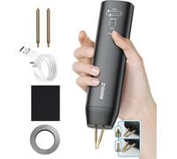 AWithZ Battery Spot Welder H1-D, 11 Gear Adjustable Double-Ended Replaceable Pen Tip Spot Welder, Automatic and Manual Modes, Welding Plated Nickel Sheets for DIY 18650 Battery