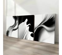 awitufhgp 3pc Modern Abstract Flowing Line Art Canvas Prints - Minimalist Interwoven Line Wall Decor for Art Lovers, for Living Room(45x65cmx3/No frame)