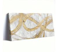 awitufhgp Golden Abstract Modern Large Canvas Wall Art-Luxury Abstract Wall Art, for Living Room, Bedroom, Office, Hallway(80x160cm/No frame)