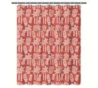 awitufhgp Mid-Century Modern Tiki Design Shower Curtain, Inspired by Nature, for Creating a Cozy Atmosphere in Bathroom Corners(150x210cm/59x83in(WxH))