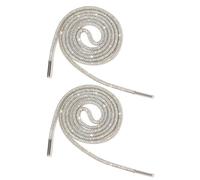 AWJUWHBJ 2pcs Rhinestones Glittering Shoelaces 140cm Sparkling Crystal Round Shoes Laces String Drawstring Cords Replacement Shining Shoe Laces