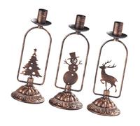 AWJUWHBJ 3 Pack Easy Cleaning Metal Holiday Holders With Secure Base Elegant Ornament For Child Friendly Home Environment Christmas Holders