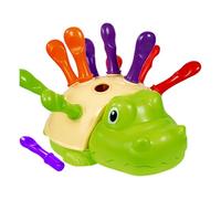 AWJUWHBJ Colorful Dinosaur Plugging Toy Encourages Hands On Exploration Problem Solving Skill Kids Color Cognitive Education Sensory Dinosaur