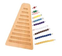 AWJUWHBJ Educational Bead Stair Toy For Kids Ages 3 And Up Promoting Color Recognition And Hand Eye Coordination Classroom Teaching Aid