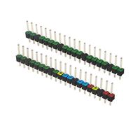 AWJUWHBJ Essential 2Pieces Pin Headers Set 2.54mm Spacing for Soldering Tinkering Pin Header Colored Coding Pin Headers