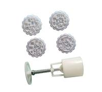 AWJUWHBJ Hand Pressed Moon Cakes Mold Bean Pastes Cake Festival ABS Pastries Kitchen Dessert Baking Supplies Set