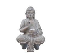 AWJUWHBJ Inspired Solar Power Buddhas Statue With Light Resin Garden Entryway Decors Figures Outdoor Ornaments Accessories Buddhas Birthday Gift