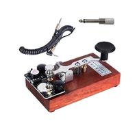 AWJUWHBJ K8 Stainless Training With 3.5mm Cable Morse Keyer Shortwave Practice Board Manual Code Stainless Steel Code Transmitters