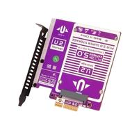 AWJUWHBJ Multiple Drive U.2 Solid Disk Adapter Card For PCIe 5.0 4X With Vertical Mount Stability And Advanced Heat Dissipation