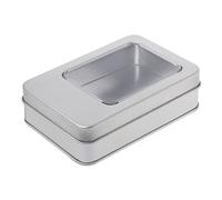 AWJUWHBJ Rectangular Tinplate Storage Box Outdoor Traveling Portable Sealing Organizer For Necklace Earrings Container Bless Box Bottle Spray Organizer Basket Rack Tank Airtight Glass Seal